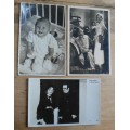 3 unused postcards: filmstars of the 1930`s & Princess Beatrix as a baby