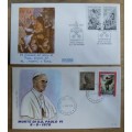 Vatican lot of 4 `ROMA` FDCs, as per photos: 1963, 1977 & 1978 (x2)