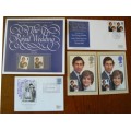 Lot of 5 items 1981 Royal Wedding Prince Charles and Lady Diana - see listing for details