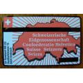 Switzerland collectible Wilhelm Tell 5 Fr phone card with CoA 1994 - only 1000 made