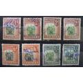 Southern Rhodesia lot of 20 revenue stamps 1d to £1