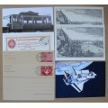 Switzerland lot of 7 prepaid post cards, officially cancelled 1980-1998