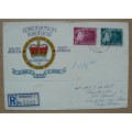 SWA 1953 Coronation cover registered mail to Cape Town