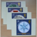 Britain Royal Microscopical Society 1989 set of stamp cards