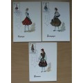 Spain 1970 & 1971 lot of 9 FDCs & 10 Maxi cards: costumes