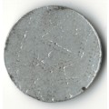USA 1 dollar small aluminium uniface token