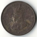 1919 Straits Settlements 10 Cents, 40% silver