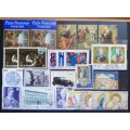 Vatican City lot of 24 officially cancelled unused stamps 1993 to 2002