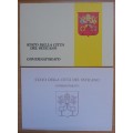 Vatican City pair of special cancelled folders Riccione 1979 and Napoli 1978