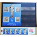 1998 Vatican City Philleletic Exhibition Italy minisheet and booklet of 5 stamps
