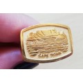 Vintage gold-plated Cape Town Table Mountain cufflinks