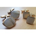 Two pairs of vintage mother of pearl cufflinks