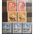 1954 Kenya, Uganda & Tanganyika examples of print variation