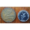 Rwanda 5 Francs 1987 & 20 Francs 2003