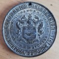 1911 King George V Coronation medallion in white metal