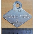 1956 Paarl Municipality Cycle Fiets license #3