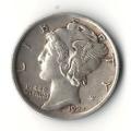 1923 USA Mercury dime *90% silver, great condition