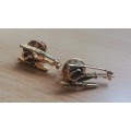 Pair of vintage gold-plated helicopter pins