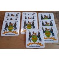 Vintage lot of 10 Johannesburg Coat of Arms stickers