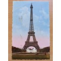 1956 France Souvenir Card of the Eiffel Tower to Cape Town