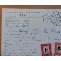 Postcard Holland to Cape Town 1953 with 1D & 6D dues