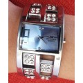 Ladies Ian Daniels jewelled bracelet-style quartz watch - new battery, working