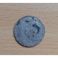 1936 Germany Third Reich 2 Reichsmark, 62.5% silver, very rare but damaged