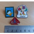 Lot of 3 vintage Disney badges