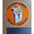 Vintage Viceroy Kings cigarettes license disk sticker