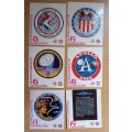Vintage lot of 18 Caltex Apollo NASA collectible sticker cards from 1970s
