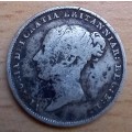 1844 Great Britain sterling silver 6 Pence
