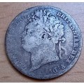 1824 Great Britain sterling silver 6 Pence