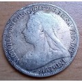 1895 Great Britain sterling silver 6 Pence