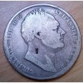 1834 Great Britain sterling silver 1/2 Crown