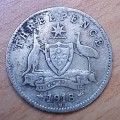 1918 Australia silver 3 Pence