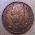 Egypt 1/2 Millieme 1938 / AH1357