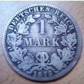 Germany 1 Mark 1875A silver