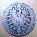 Germany 1 Mark 1875A silver