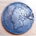 1826 Great Britain 1 Shilling, ex-mount