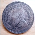 ZAR 2 1/2 Shillings (Half Crown), made into a brooch