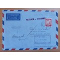 1964 Germany airmail cover to New York - returned to sender, addressee deceased