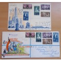 1952 SWA lot of 2 illustrated covers Van Riebeeck