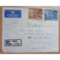 1957 Ghana registered letter Gold Coast to Durban