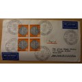 Germany 1958 airmail cover to New York - Wagner Feltspiele
