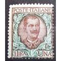 1901 Italy 1 Lira MH perf shift