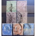 India 1913-1922 lot of 7 used stamps