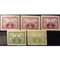 1919 Czechoslovakia lot of 5 express stamps MH