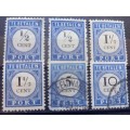1894 Netherlands postage dues 4 MH & 2 used