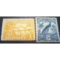 New Guinea 1925 to 1931 lot of 6 MH stamps
