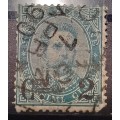 1891 Italy 2c over 5c surcharged used